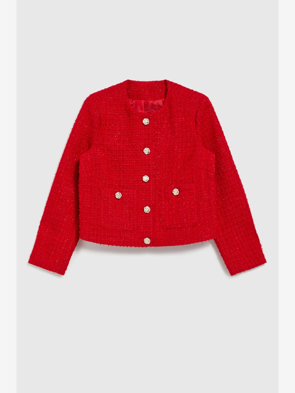 Moodo Moodo Rdeča jakna z gumbi Moodo