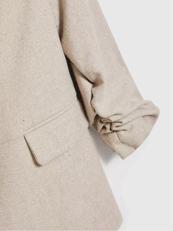 Moodo Moodo bež ženski suknjič