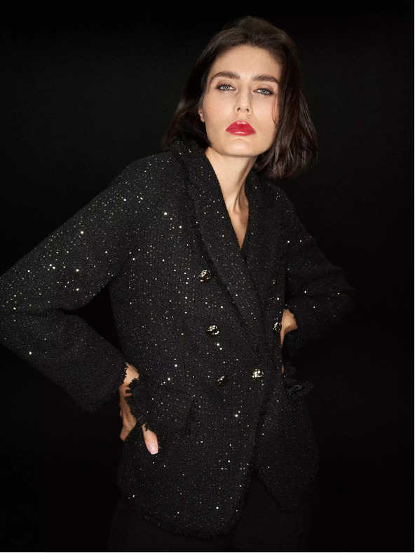 Moodo Črna ženska jopica Moodo