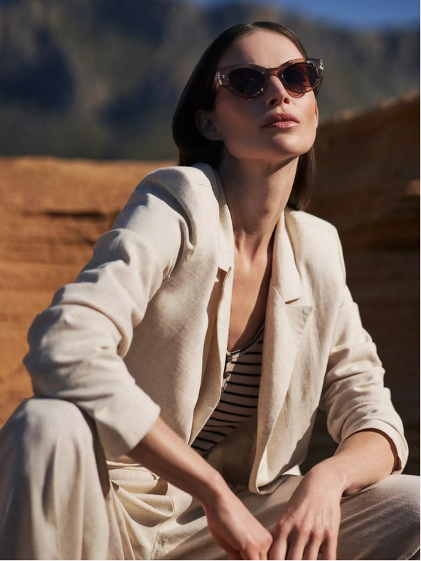 Moodo Moodo bež ženski suknjič