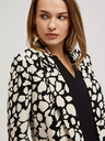 Moodo Črna in krem ženska vzorčasta jopica Moodo