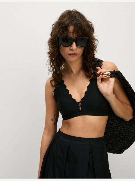 Marks & Spencer Izrez z oblazinjenim zgornjim delom bikinija Marks & Spencer črna