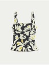 Marks & Spencer Cvetlična majica tankini s kvadratnim izrezom Marks & Spencer rumena