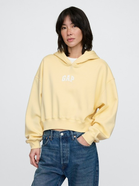GAP Mikina s kapucňou Logo Cropped