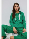 Moodo Zelena ženska jopa s kapuco Moodo