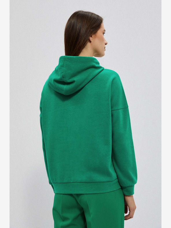 Moodo Zelena ženska jopa s kapuco Moodo