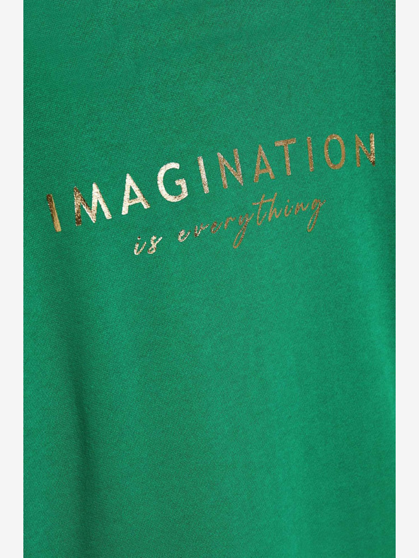 Moodo Zelena ženska jopa s kapuco Moodo