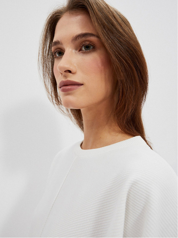 Moodo Bela ženska jopa s kapuco Moodo