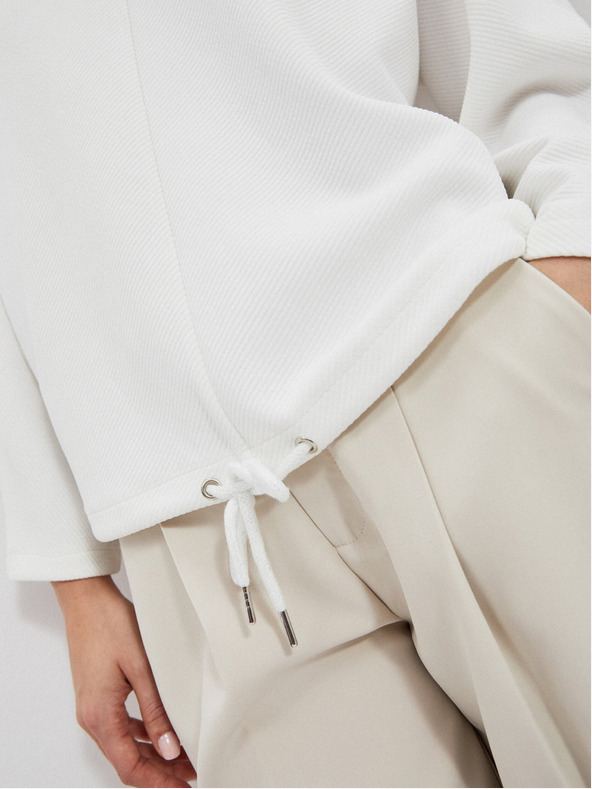 Moodo Bela ženska jopa s kapuco Moodo