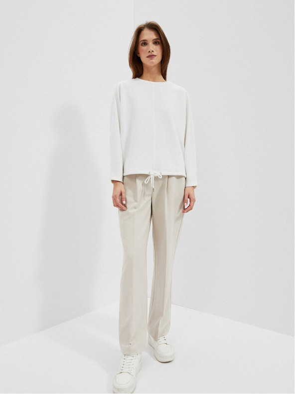 Moodo Bela ženska jopa s kapuco Moodo