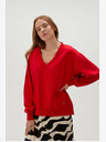 Moodo Rdeča ženska jopa s kapuco Moodo