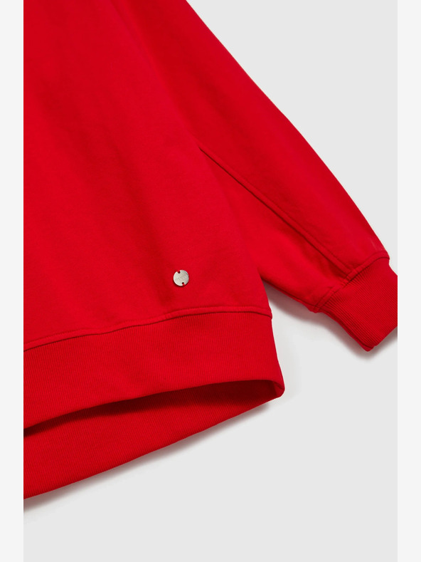 Moodo Rdeča ženska jopa s kapuco Moodo