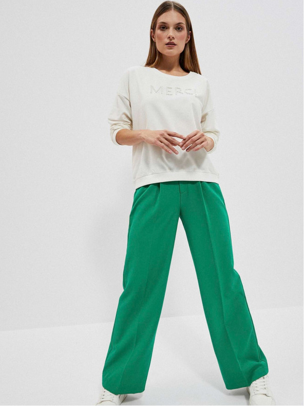 Moodo Bela ženska jopa s kapuco Moodo