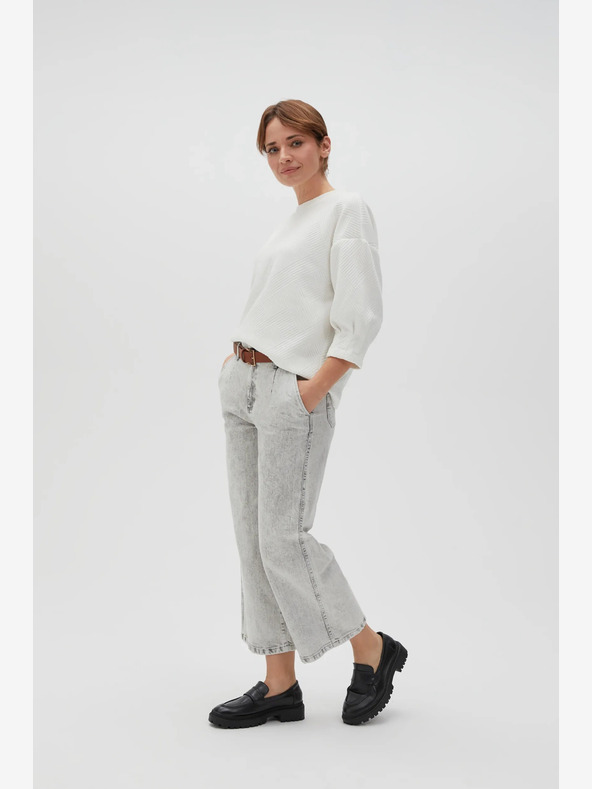 Moodo Bela ženska jopa s kapuco Moodo