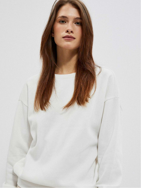 Moodo Bela ženska jopa s kapuco Moodo