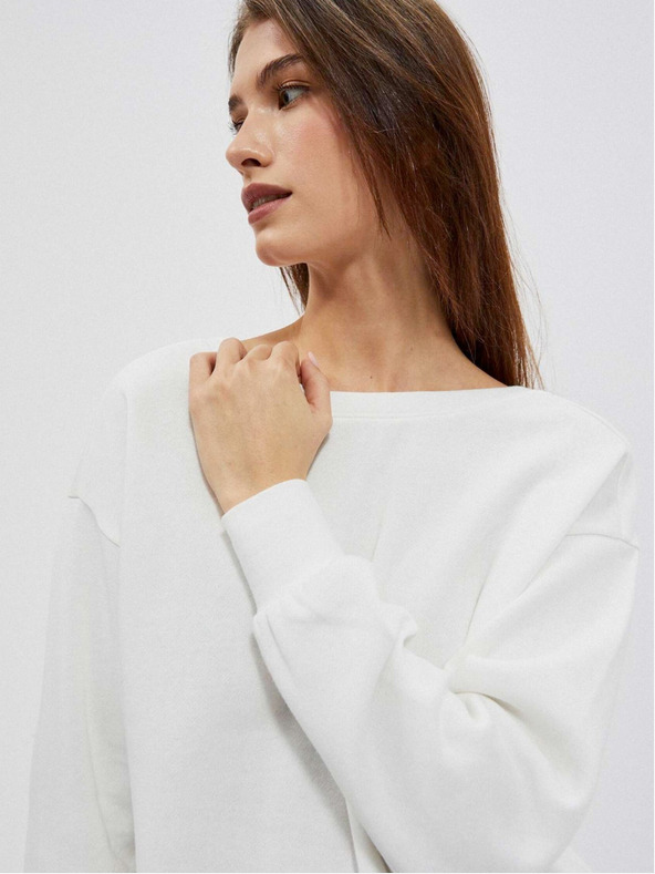 Moodo Bela ženska jopa s kapuco Moodo