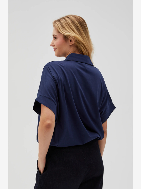 Moodo Temno modra ženska srajca Moodo