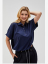 Moodo Temno modra ženska srajca Moodo