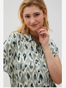 Moodo Zelena ženska vzorčasta majica Moodo