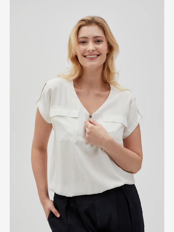 Moodo Bela ženska bluza Moodo