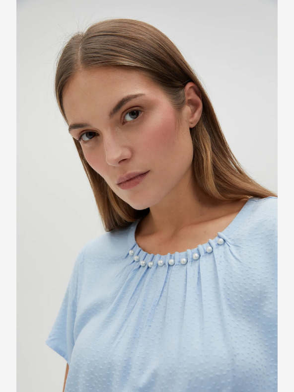 Moodo Svetlo modra ženska bluza Moodo