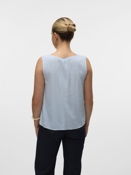 Vero Moda Belo-modra črtasta ženska bluza Vero Moda