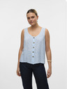 Vero Moda Belo-modra črtasta ženska bluza Vero Moda