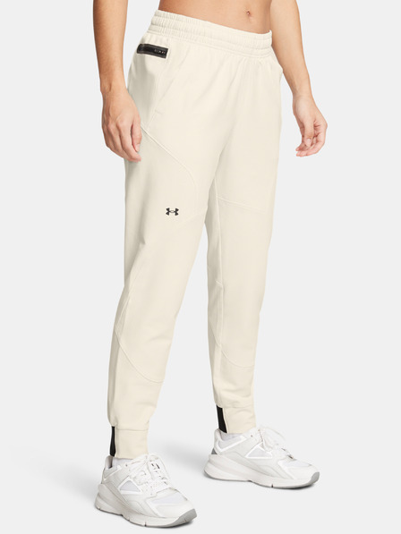 Under Armour Ženske spodnji del trenirke Under Armour UA Unstoppable Jogger-WHT
