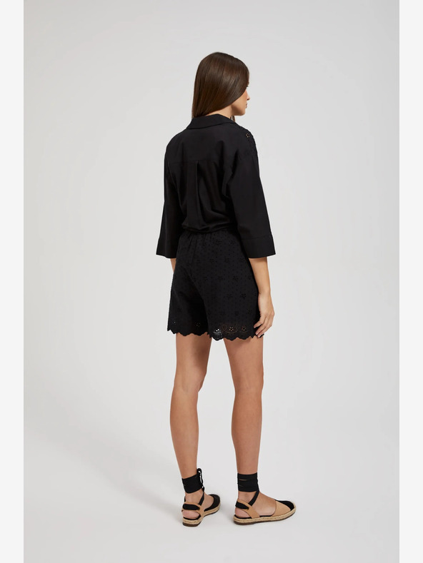 Moodo Črne ženske kratke hlače Moodo