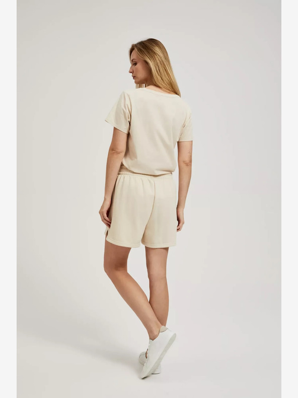 Moodo Bež ženske kratke hlače Moodo