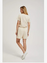 Moodo Bež ženske kratke hlače Moodo