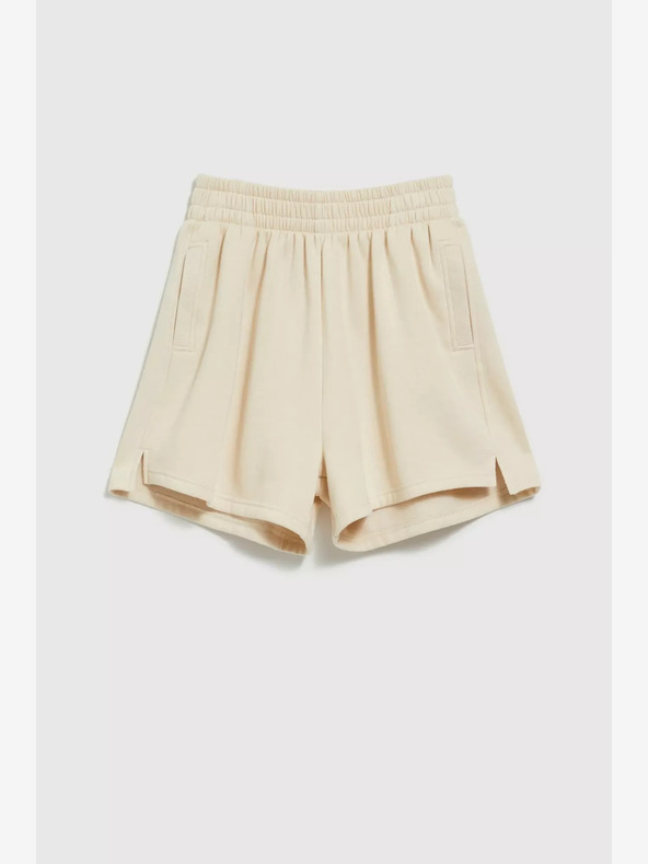 Moodo Bež ženske kratke hlače Moodo