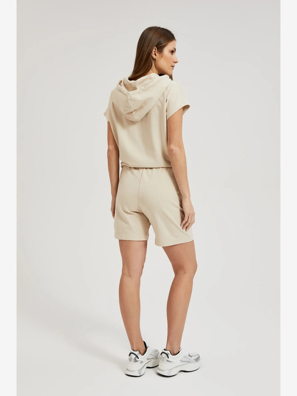 Moodo Bež ženske kratke hlače Moodo