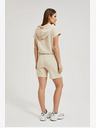 Moodo Bež ženske kratke hlače Moodo