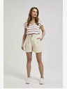 Moodo Bež ženske kratke hlače Moodo