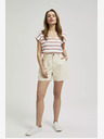 Moodo Bež ženske kratke hlače Moodo