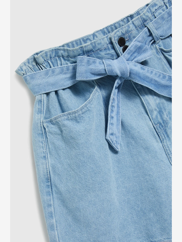 Moodo Svetlo modre ženske kratke hlače iz džinsa Moodo