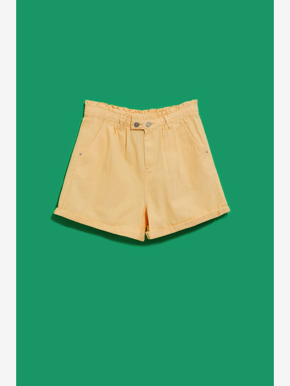 Moodo Rumene ženske hlače Moodo