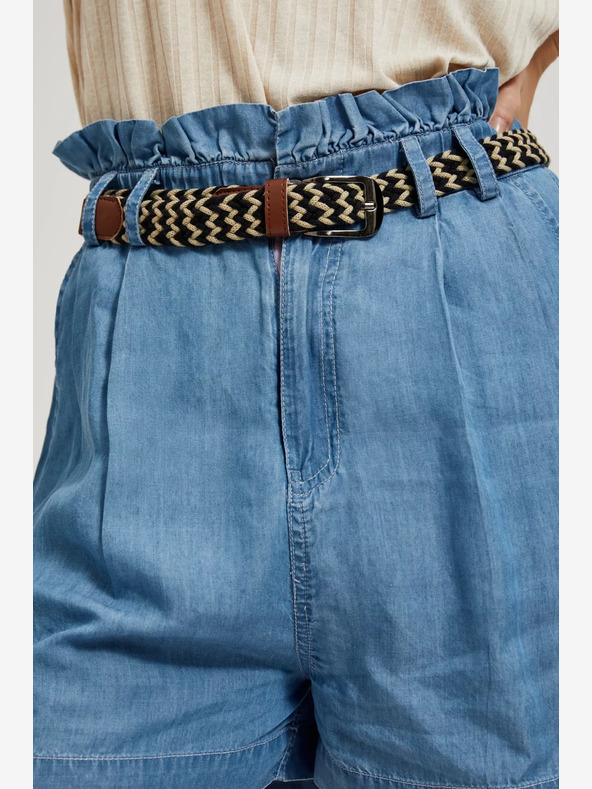 Moodo Modre ženske kratke hlače iz džinsa Moodo