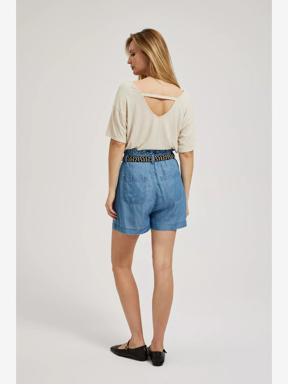 Moodo Modre ženske kratke hlače iz džinsa Moodo