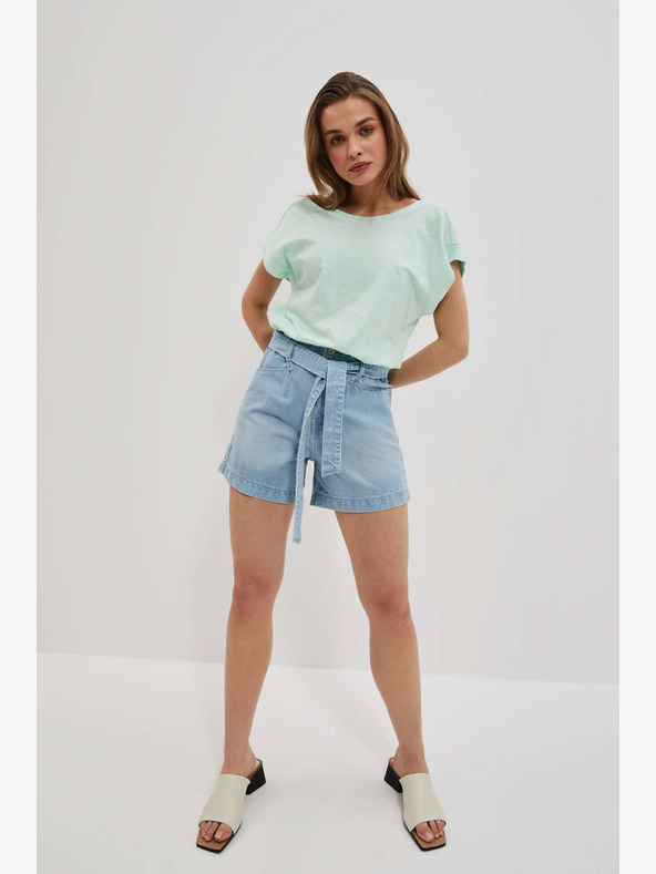 Moodo Modre ženske kratke hlače iz džinsa Moodo