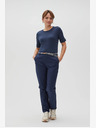 Moodo Temno modre ženske hlače Moodo