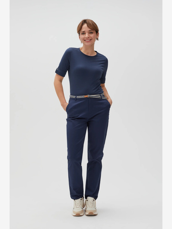 Moodo Temno modre ženske hlače Moodo