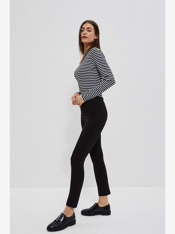 Moodo Črne ženske hlače Moodo