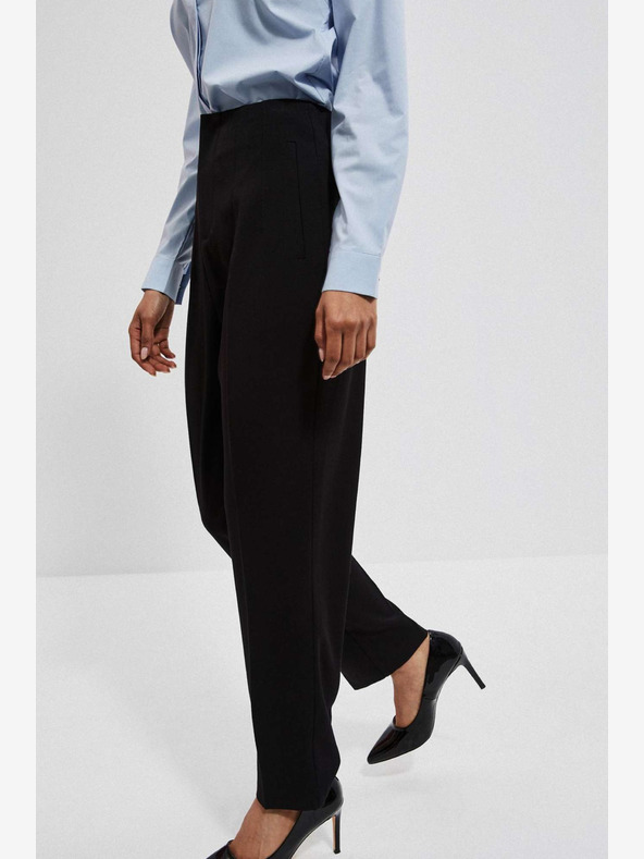 Moodo Črne ženske hlače Moodo