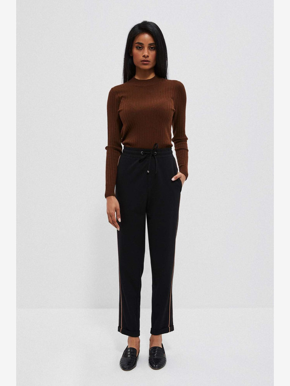 Moodo Črne ženske hlače Moodo