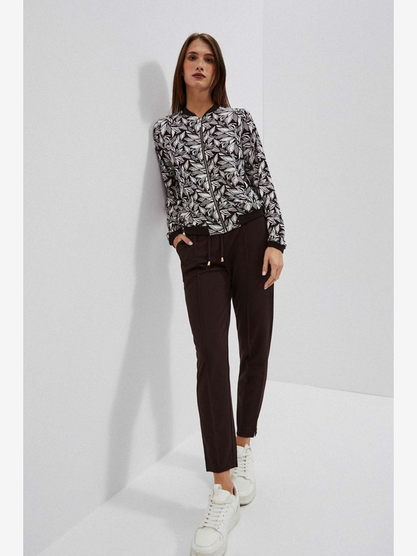 Moodo Rjave ženske hlače Moodo