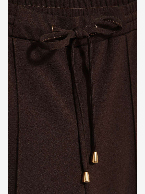 Moodo Rjave ženske hlače Moodo