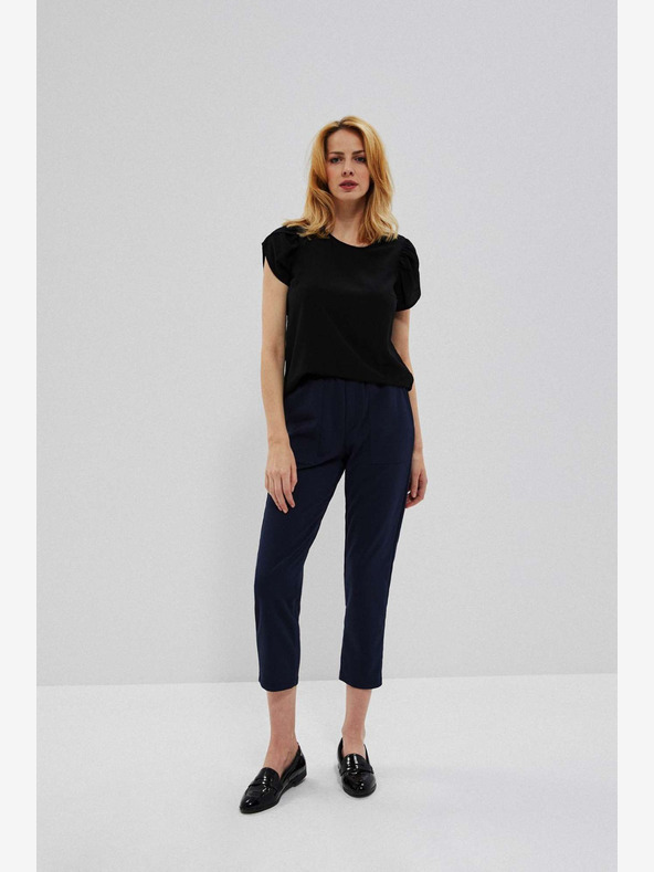 Moodo Temno modre ženske hlače Moodo