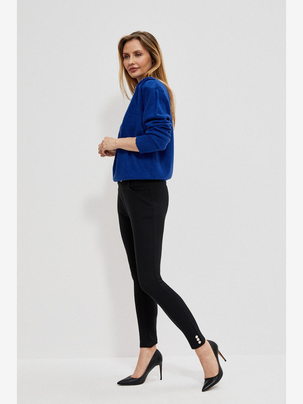 Moodo Črne ženske hlače Moodo